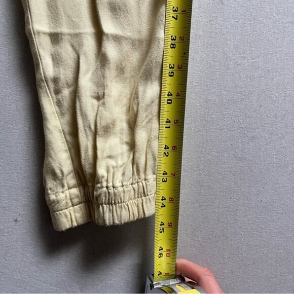 Sunday Best Aritzia Tabata yellow strapless jumpsuit Sz XS - Picture 12 of 13